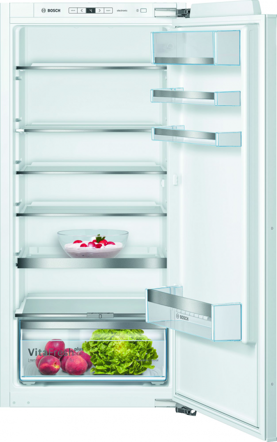 Frigorífico 1 puerta integrable Bosch KIR41AFF0, 122.1 x 55.8 x 54.5 cm, cajón VitaFresh Plus, clase F, 33dB, luz LED, blanco